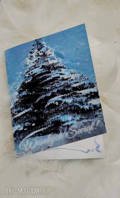 Ręcznie wykonana kartka, niepowtarzalna z pięknymi życzeniami