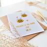 kartka miłosna walentynkowa pszczółki