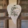 Kartka ślubna w kształcie serca - personalizacja prezent