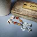 Klipsy długie kolorowe Boho Folk Box r1 - ręcznie wykonane