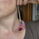 Klipsy Kwiaty i Koraliki Boho Frida - długie na klipsy