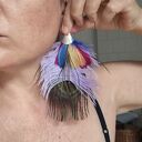 Klipsy piora lekkie zwariowane szaleństwo, różne z dwóch stron x1 polecam