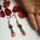Klipsy wiszące kolorowe boho folk - Ruda Klara