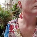 Klipsy pudrowe lekkie z frędzlami - boho Ruda Klara (handmade)