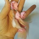 Ręcznie robione klipsy boho folk - lekkie, wiszące chwosty bez przekłuwania 