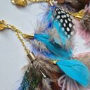 Klipsy pióra wykonane w pojedynczym egzemplarzu piękne polecam