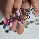 Kolorowe klipsy boho handmade - box x1