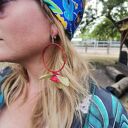 Klipsy koła lekkie w stylu etno boho Frida