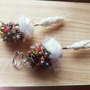 Klipsy boho duże etno folk wiszące (box x1) - Ruda Klara