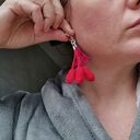 Klipsy lekkie pompony kolorowe w stylu folk boho Frida (box x1)