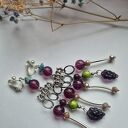 Boho klipsy handmade z chwostami - pojedynczy egzemplarz (lekkie i kolorowe)