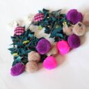Klipsy handmade "serialowy język miałki drażni me migdałki" - autorska biżuteria