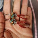 Kolorowe klipsy etno-boho Folk Box x1 - ręcznie robione od Ruda Klara