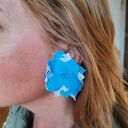 Klipsy kwiaty flamenco lekkie, polecam