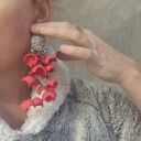 Kolczyki leciutkie boho rękodzieło polecam