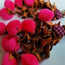 Klipsy etno boho folk box - lekkie klipsy ręcznie robione