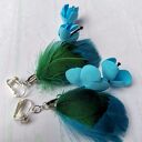 Klipsy kwiatowe lekkie etno boho lekkie, polecam