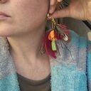 Klipsy pióra i kwiaty Boho - lekkie i oryginalne