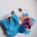 Klipsy kwiatowe lekkie w stylu folk i boho - Box x1