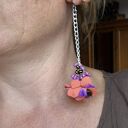 Klipsy Kwiaty i Koraliki Boho Frida - długie na klipsy