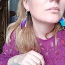 Klipsy pióra etno boho folk - lekkie frędzle