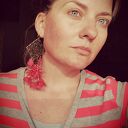 Klipsy etno boho Kwiaty Frida w ciepłych kolorach