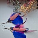 Klipsy kolorowe lekkie długie