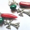Klipsy etno boho folk, box x1