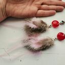 Klipsy pióra duże i lekkie, box x1