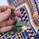 Lekkie klipsy z kwiatami w stylu folk i boho - Frida (bez przekłuć)