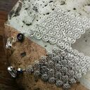 Klipsy etno boho Bali wiszące z lekkich piór (handmade)