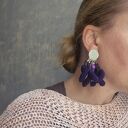 Klipsy pompony lekkie w stylu etno-folk - Box X1