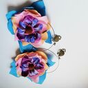Klipsy kwiatowe lekkie w stylu folk i boho - Box x1
