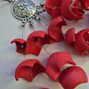 Kolczyki leciutkie boho rękodzieło polecam