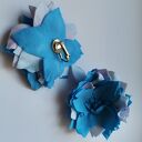 Klipsy kwiatowe lekkie etno boho - handmade (Box x1)