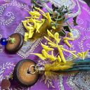 Klipsy kwiaty boho box x1