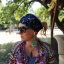 Ręcznie robione klipsy etno boho - wiszące kwiaty i frędzle