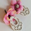 Klipsy: wiszace kwiaty etno boho folk box x1