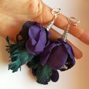 Kwiatowe klipsy boho: lekkie, długie i bujne handmade