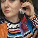 Ręcznie wykonane klipsy boho folk - energetyczne i przyciągające spojrzenia