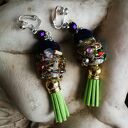 klipsy etno boho handmade tassel