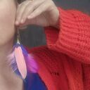 Klipsy kolorowe lekkie długie polecam