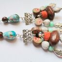 klipsy etno boho folk X1