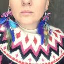 Klipsy pióra boho - ręcznie wykonane w pojedynczym egzemplarzu