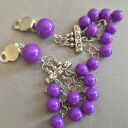 Klipsy fioletowe kule