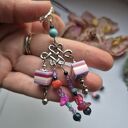 Klipsy kornik siedzi w Brzozie i knuje na mrozie polecam długie kolorowe wykonane w pojedynczym egze