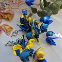 Klipsy długie kolorowe kwiaty polecam