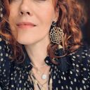 Klipsy Maya - czarne klipsy boho z filigranem i chwostem