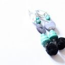 Nietoperz myszy powiedział, że będzie siedział - klipsy handmade