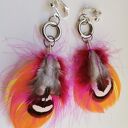 Klipsy pióra lekkie długie polecam